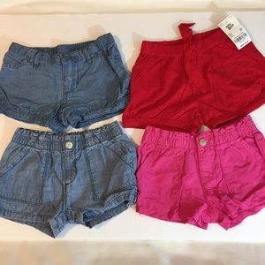 Lot of 4!! Osh kosh Girls 3T shorts